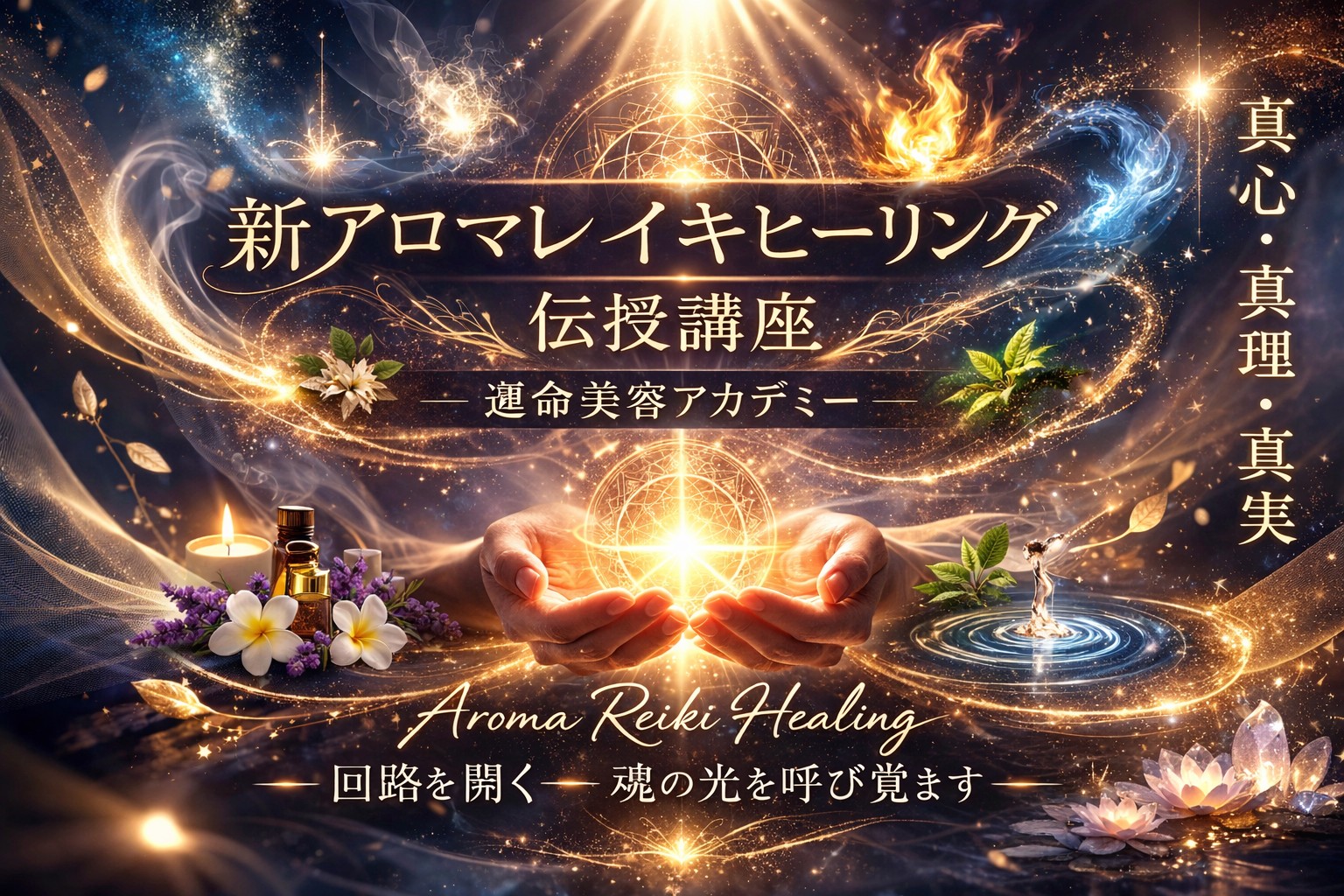 新アロマレイキヒーリング伝授講座(6カ月プログラム)
