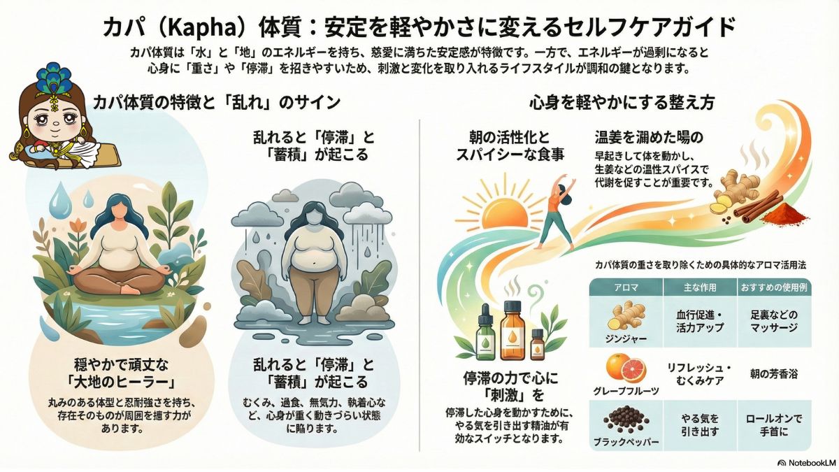 カパ体質の特徴・整え方・セルフケア