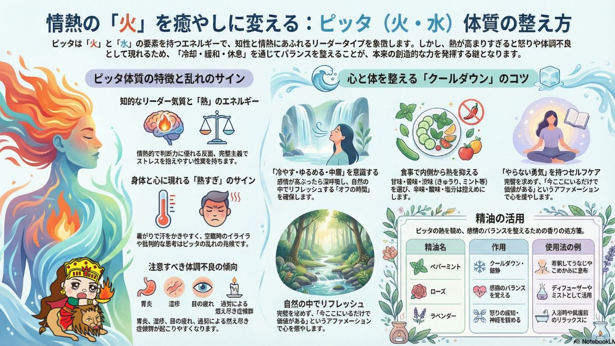 ピッタ体質の特徴・整え方・セルフケア