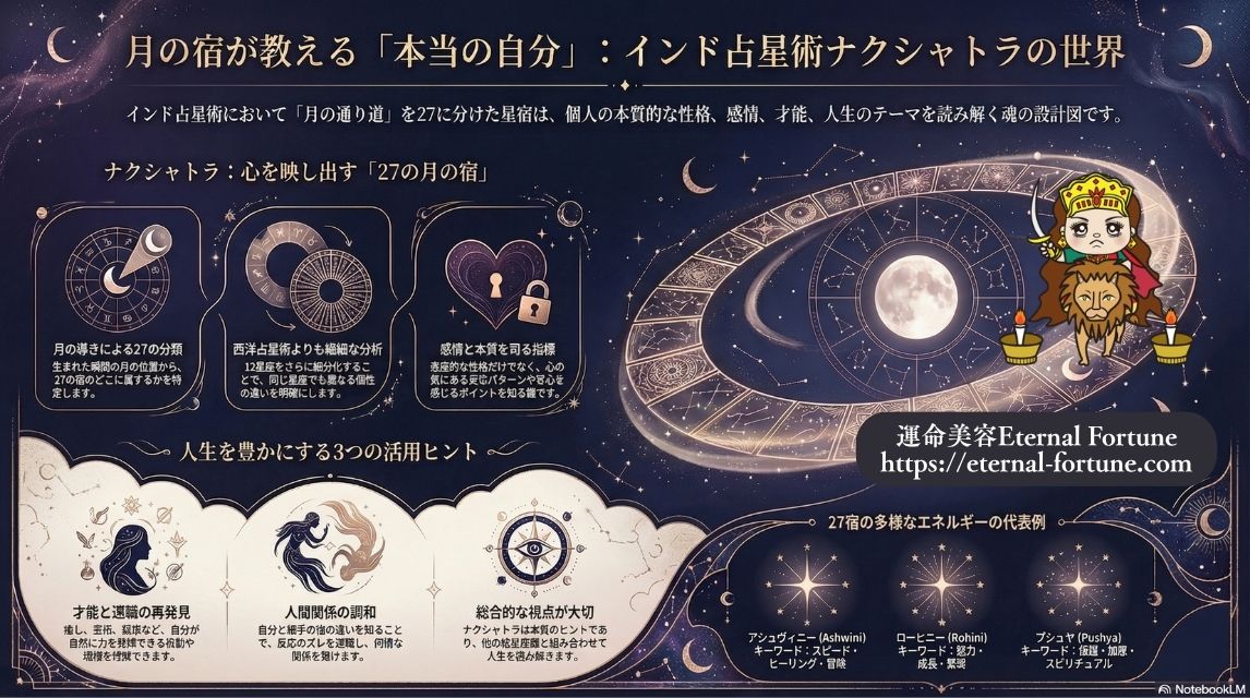 ナクシャトラの調べ方｜インド占星術で自分のナクシャトラを調べる方法【無料診断あり】